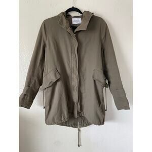 Women's Olive Hooded Jacket